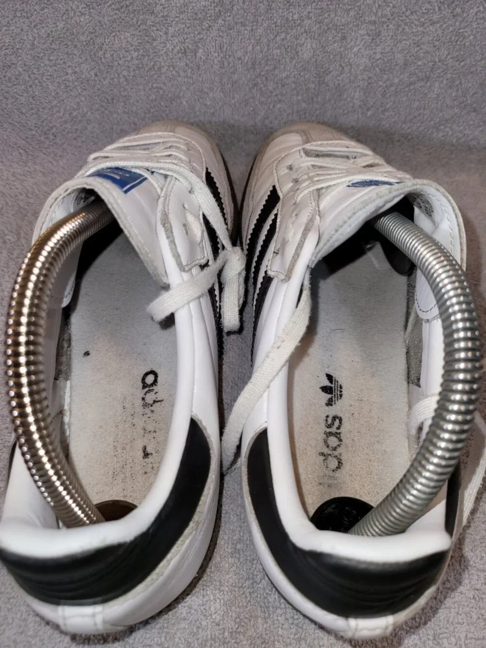 Adidas Samba OG Big Kid's Size 7 White Black Brown Gum Sneakers (#1881)